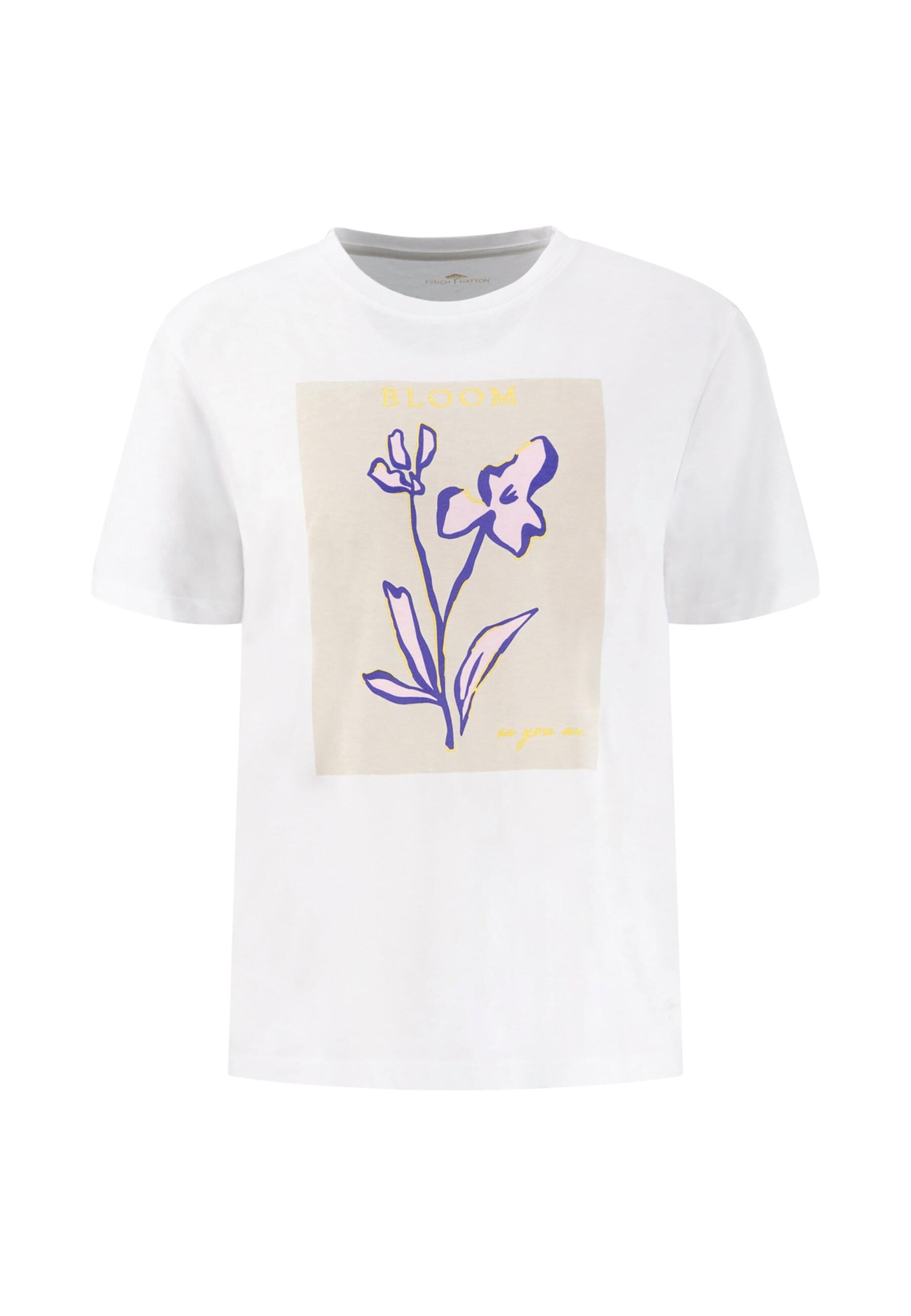FYNCH-HATTON Tričko – bílá: přední strana