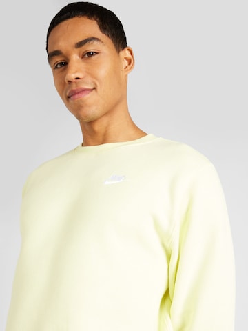Nike Sportswear Regular fit Μπλούζα φούτερ 'Club Fleece' σε πράσινο