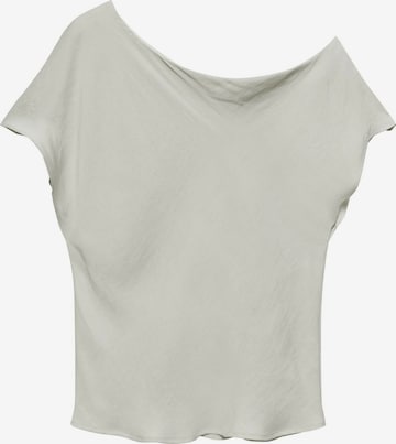 Tricou de la Pull&Bear pe gri: față