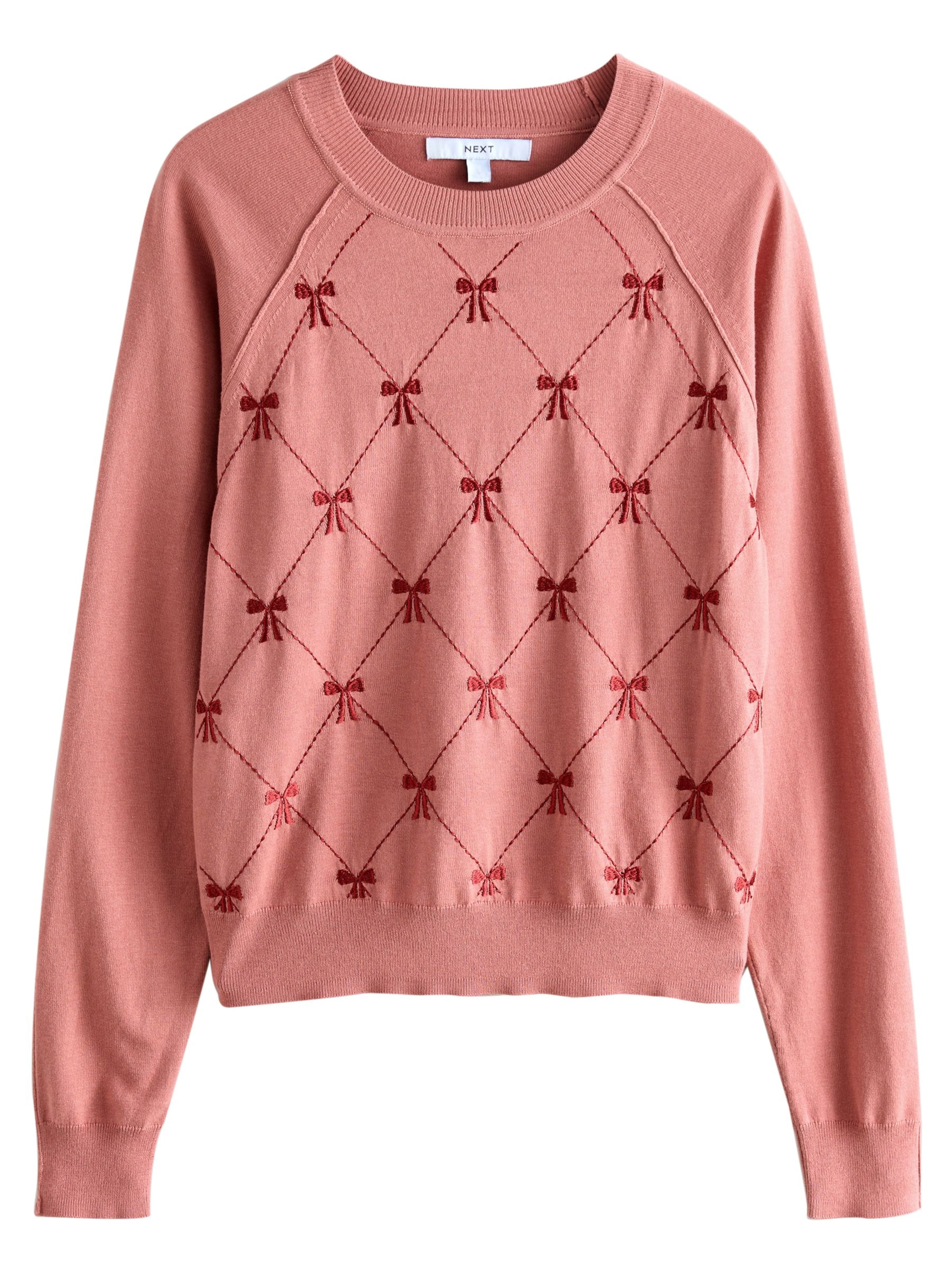 Next Свитер в Ярко-розовый: спереди