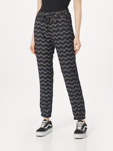 Ragwear Tapered Broek 'TALIN CHEVRON' in Zwart: voorkant