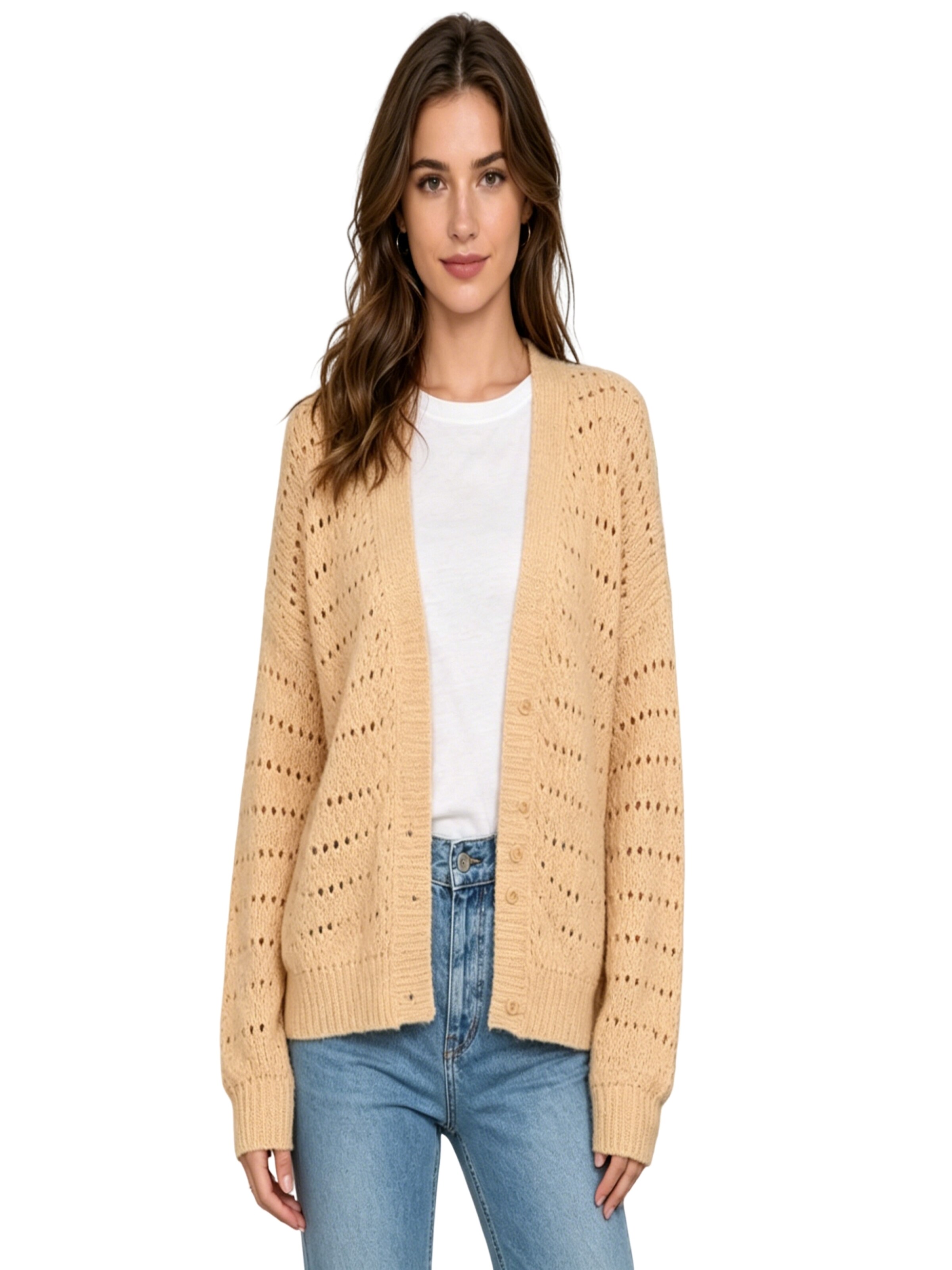 KoJooin Strickjacke‌‌ in Orange: Vorderseite