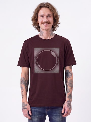 T-Shirt 'Sonnenfinsternis' Watapparel en rouge : devant