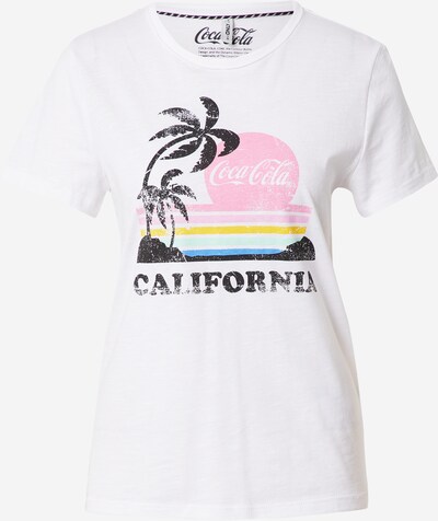 ONLY T-Shirt 'Coca Cola' in mischfarben / weiß, Produktansicht