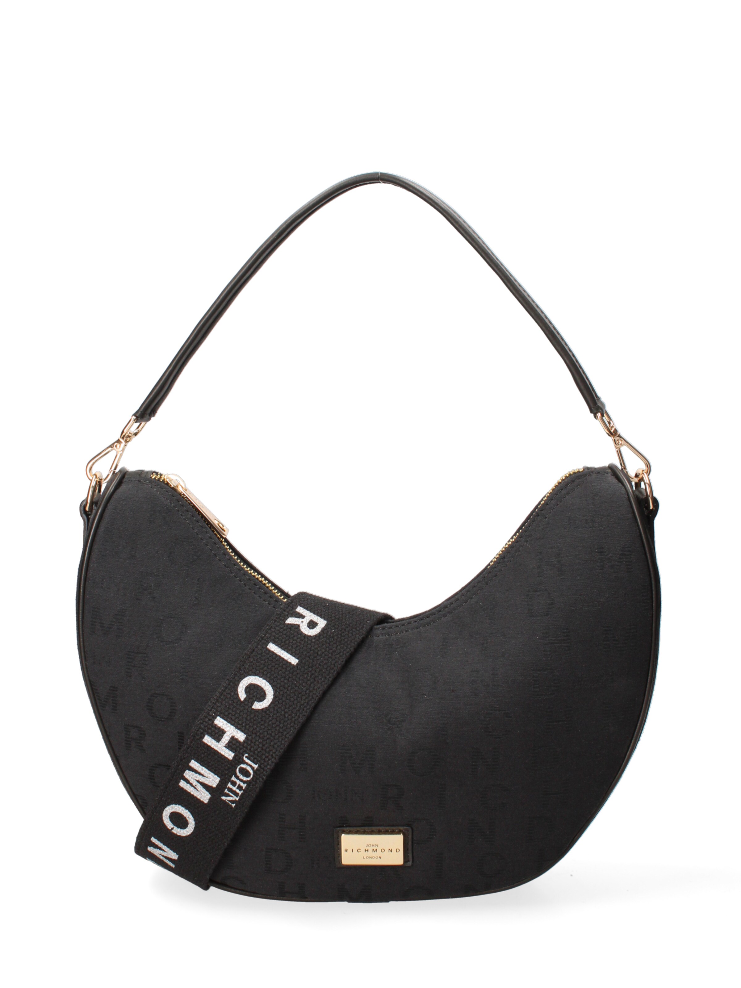 Sac bandoulière John Richmond en noir : devant