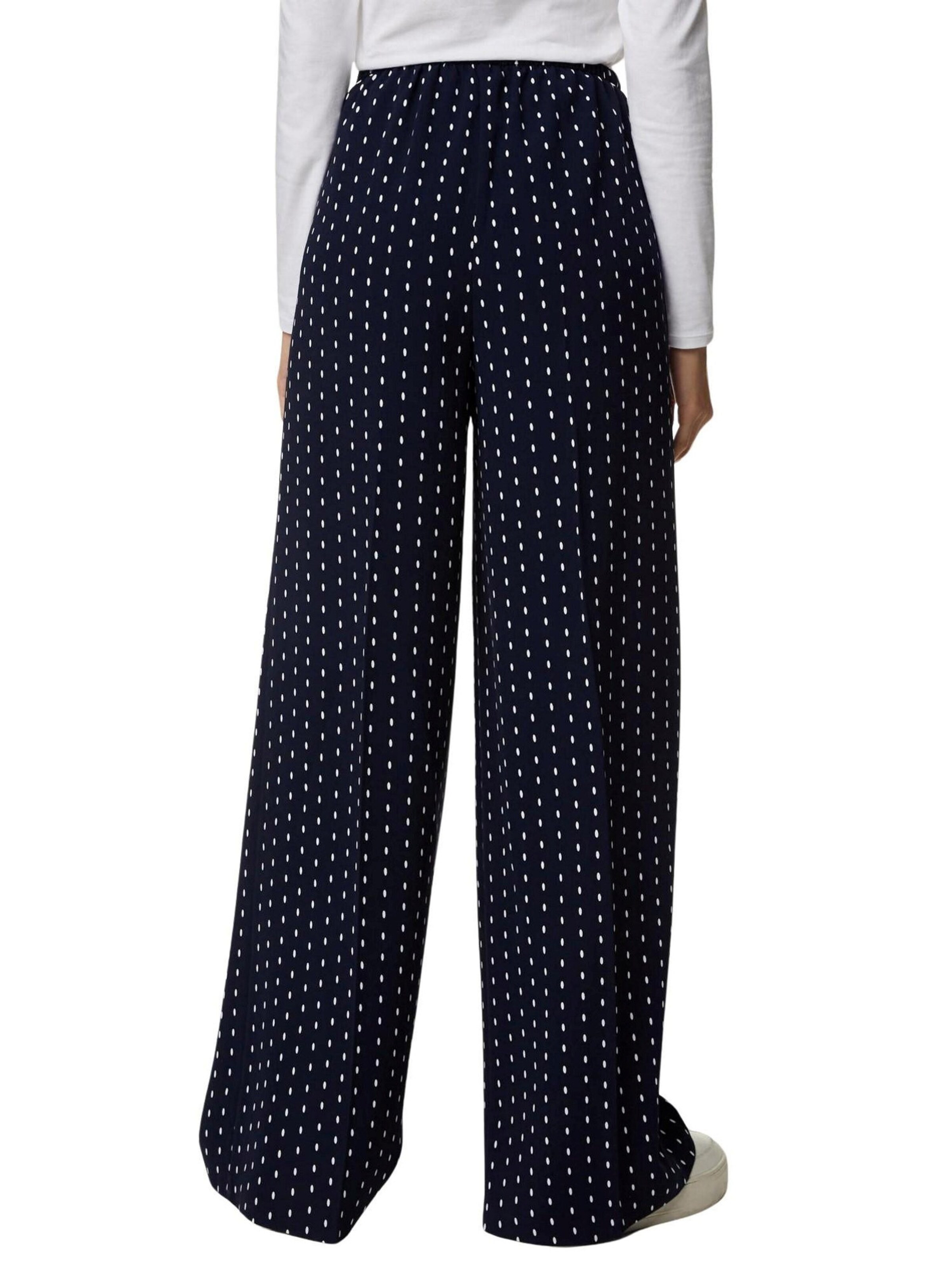 Marks & Spencer Wide leg Broek in Zwart