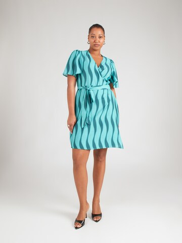 ONLY Carmakoma Šaty 'CARPEGGIE' – zelená: přední strana