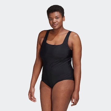 Bandeau Costum de baie sport 'Iconisea' de la ADIDAS SPORTSWEAR pe negru: față