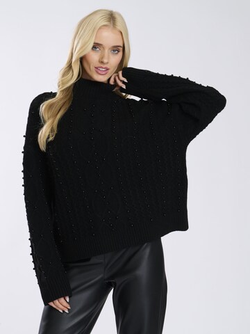 Finding Friday Pullover in Schwarz: Vorderseite