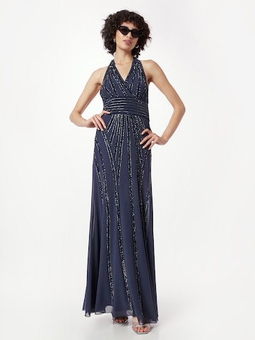 LACE & BEADS Suknia wieczorowa 'Monica' w kolorze niebieski