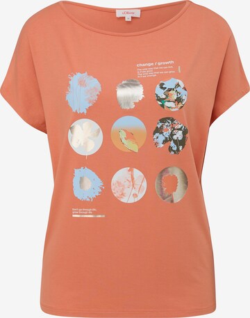 T-shirt s.Oliver en orange : devant