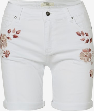KOROSHI Slimfit Jeans i hvid: forside