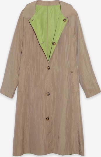Palton de primăvară-toamnă pe L Lola Casademunt pe kaki / verde deschis, Vizualizare produs