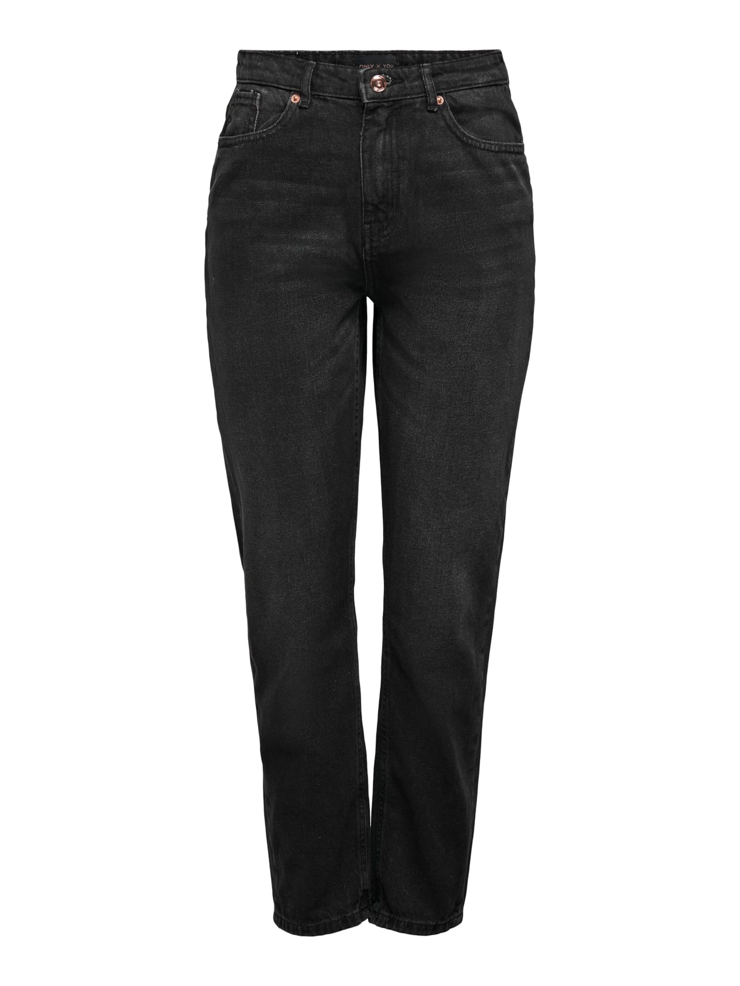 ONLY Baggy Jeans in Black: front