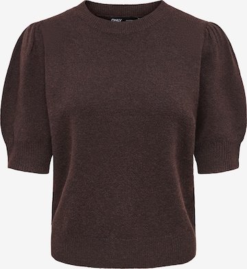 Pull-over 'ONLRica' ONLY en marron : devant