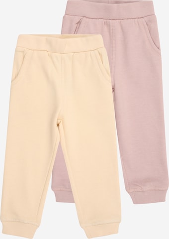 MINYMO Tapered Pants in Beige: front