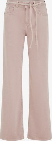 WE Fashion Wide Leg Farkut värissä vaaleanpunainen: etupuoli