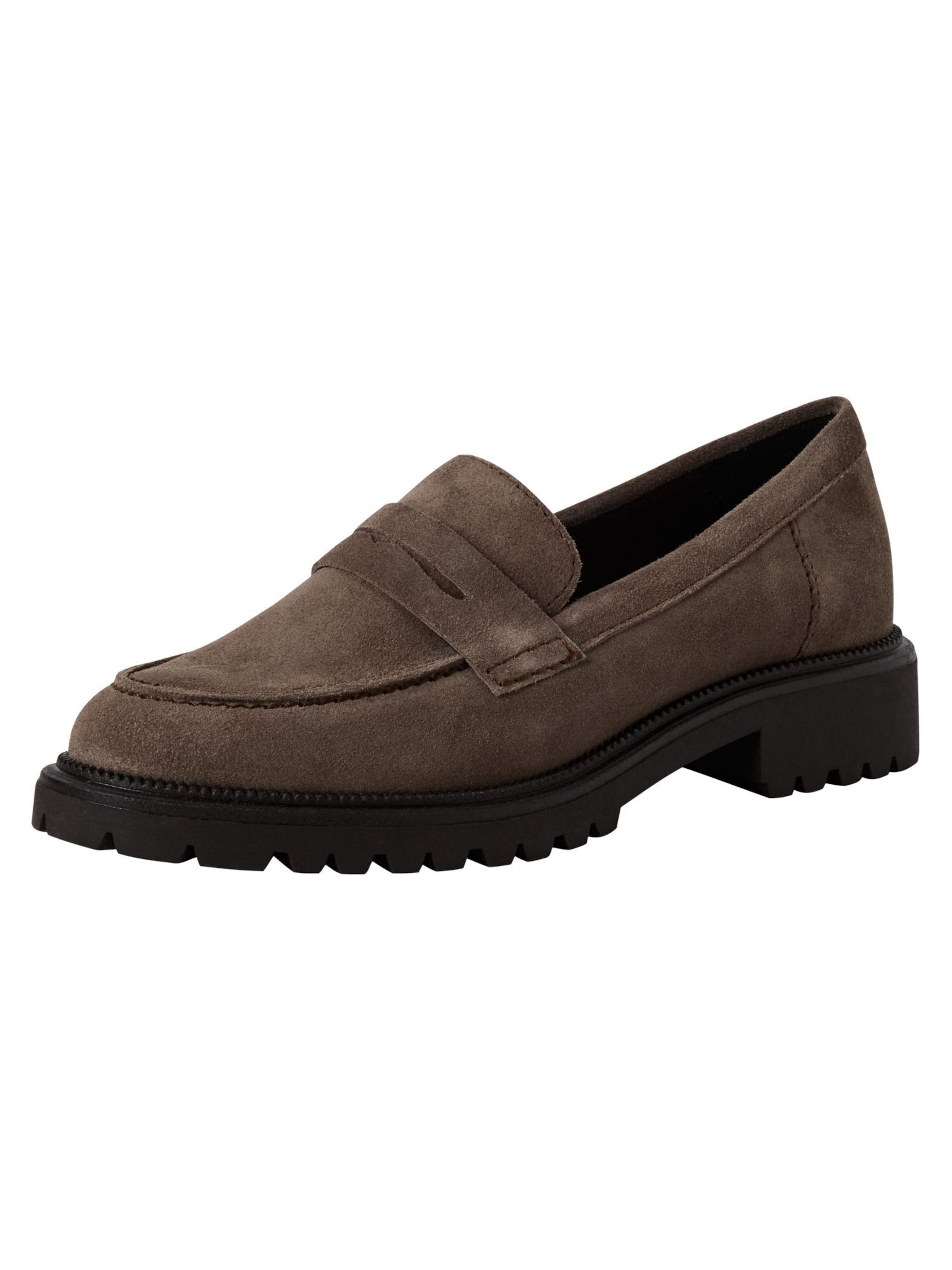 Tamaris Instappers in Beige: voorkant