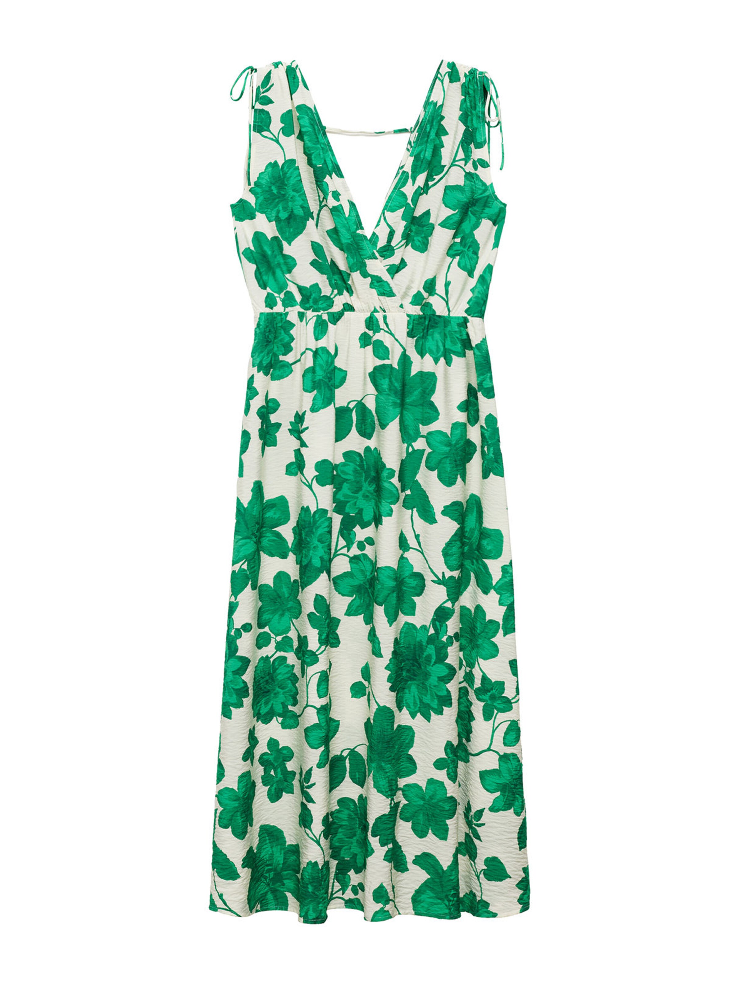 MANGO Sommarklänning 'FRATERNI' i grön: framsida