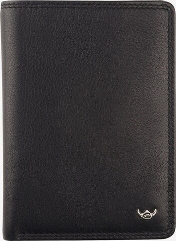 GOLDEN HEAD Wallet 'Polo' in Black: front