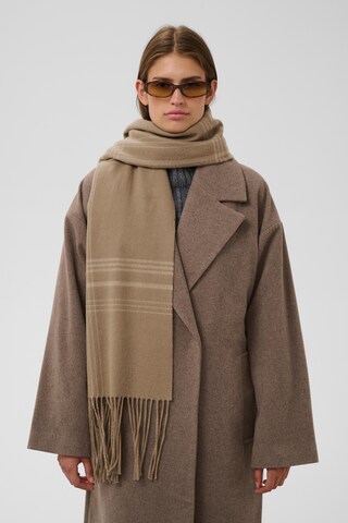 SOAKED IN LUXURY - Cachecóis 'Millie' em bege: frente