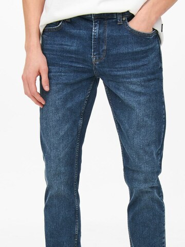 Only & Sons Skinny Jeans 'Loom' in Blau