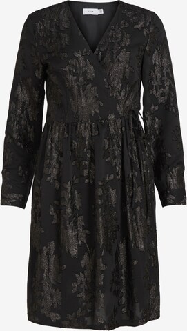 VILA فستان 'GOLDADOR' بلون أسود: الأمام