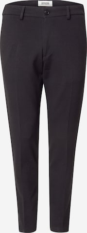 DRYKORN Конический (Tapered) Брюки со складками 'AJEND 10' в Черный: спереди