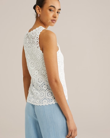 WE Fashion Knitted top in White