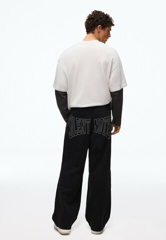 Bershka Loosefit Farmer - fekete