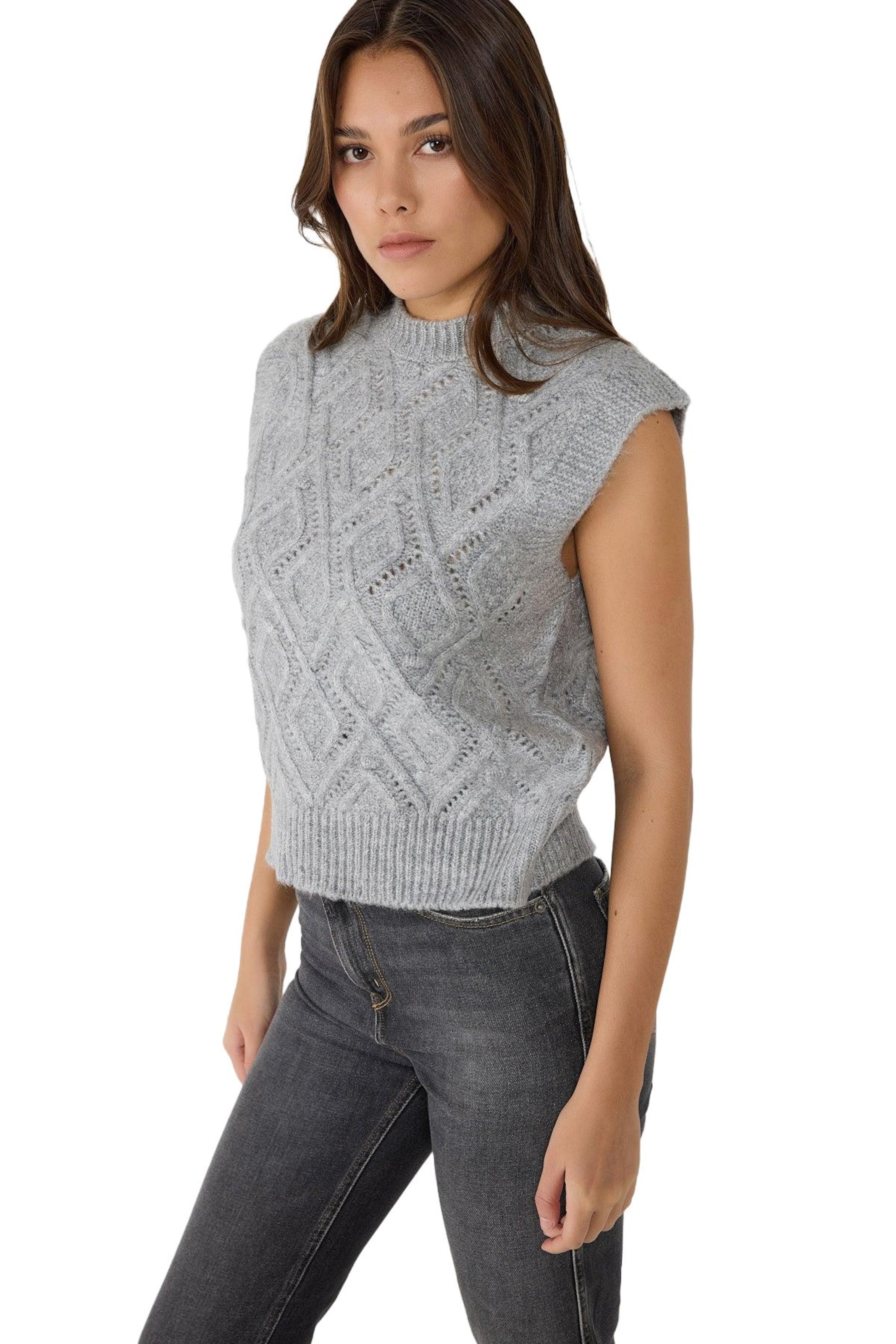 No Matter What Pullover in Grau