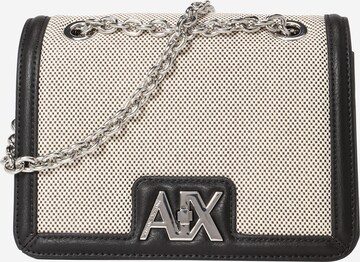 ARMANI EXCHANGE - Mala de ombro em preto: frente