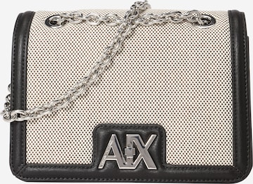 ARMANI EXCHANGE - Mala de ombro em preto: frente