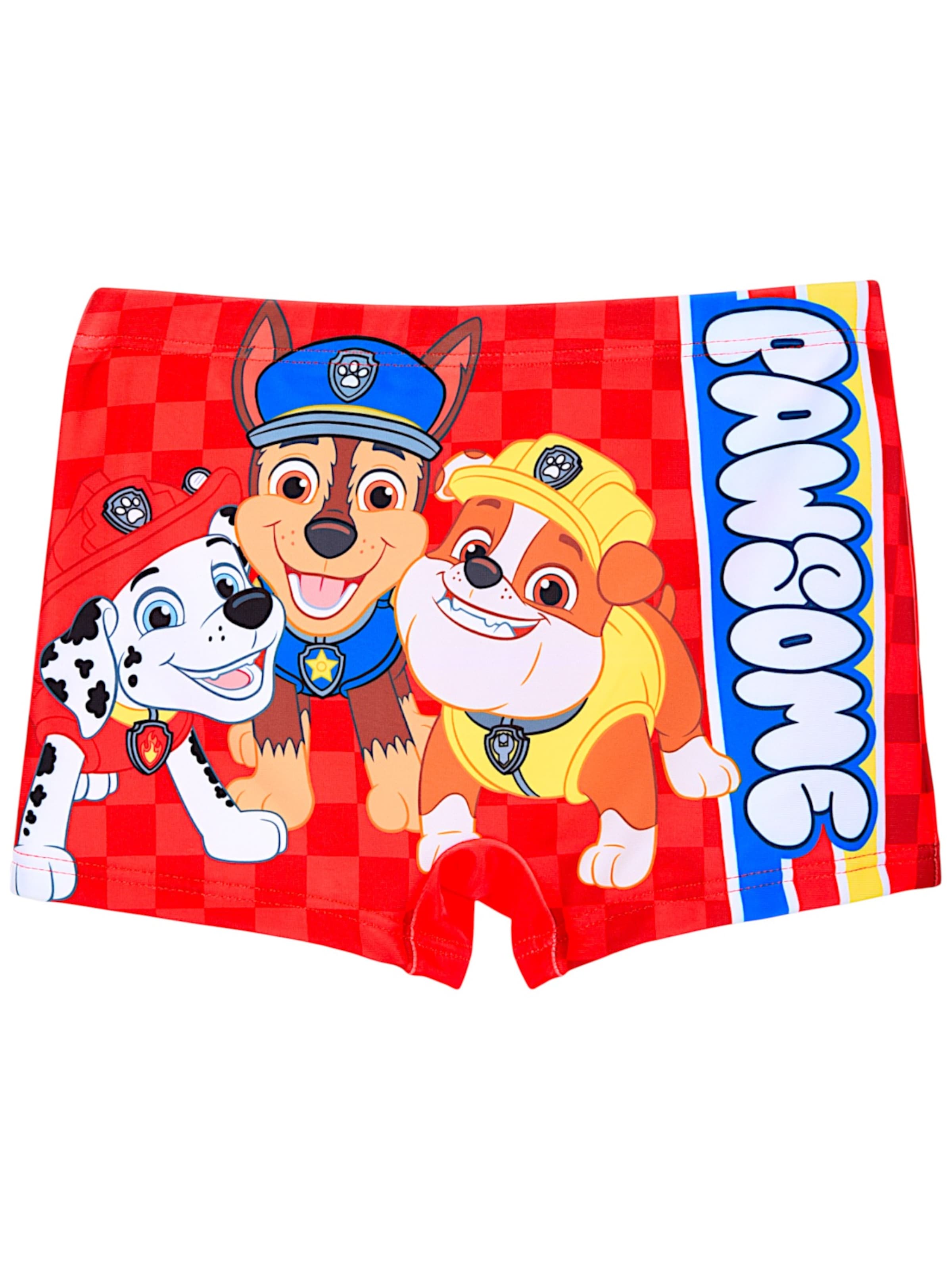 Paw Patrol Badeshorts 'PAW Patrol'‌‌‌‌ in Rot: Vorderseite