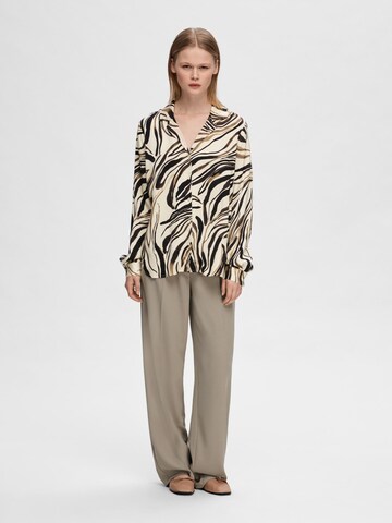 SELECTED Bluse in Beige
