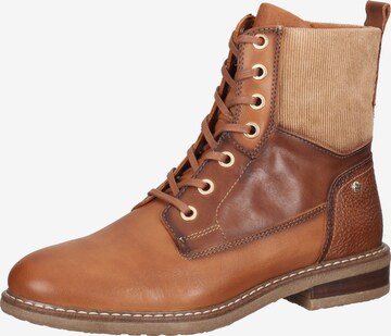 PIKOLINOS Lace-Up Ankle Boots 'Aldaya' in Brown: front