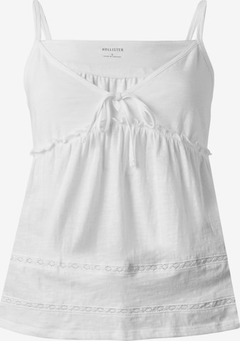 HOLLISTER - Top em branco: frente