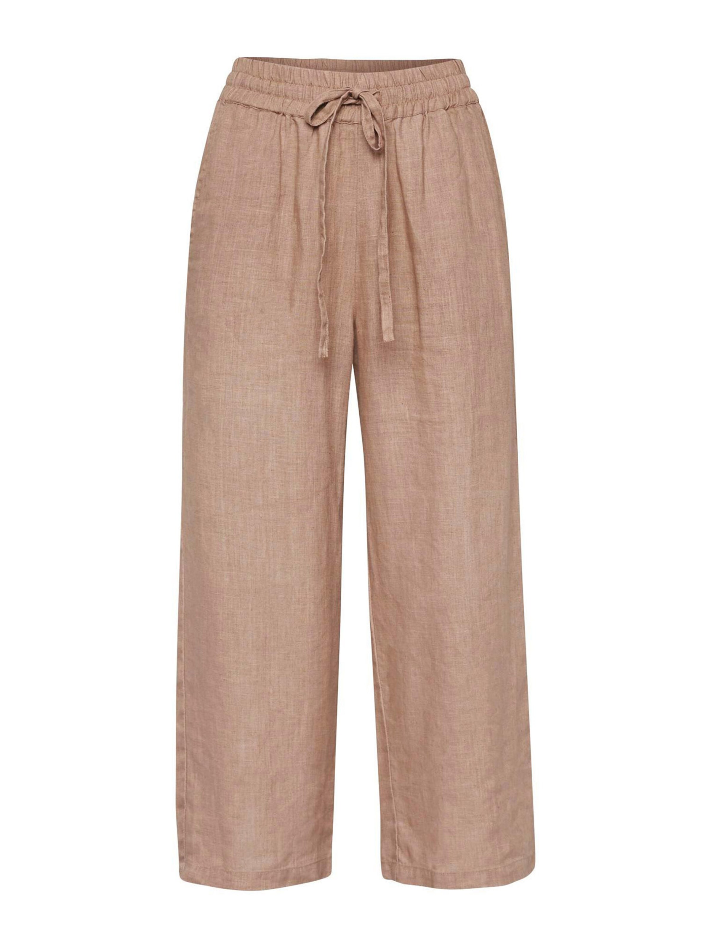 Goldner Loose fit Trousers in Brown: front
