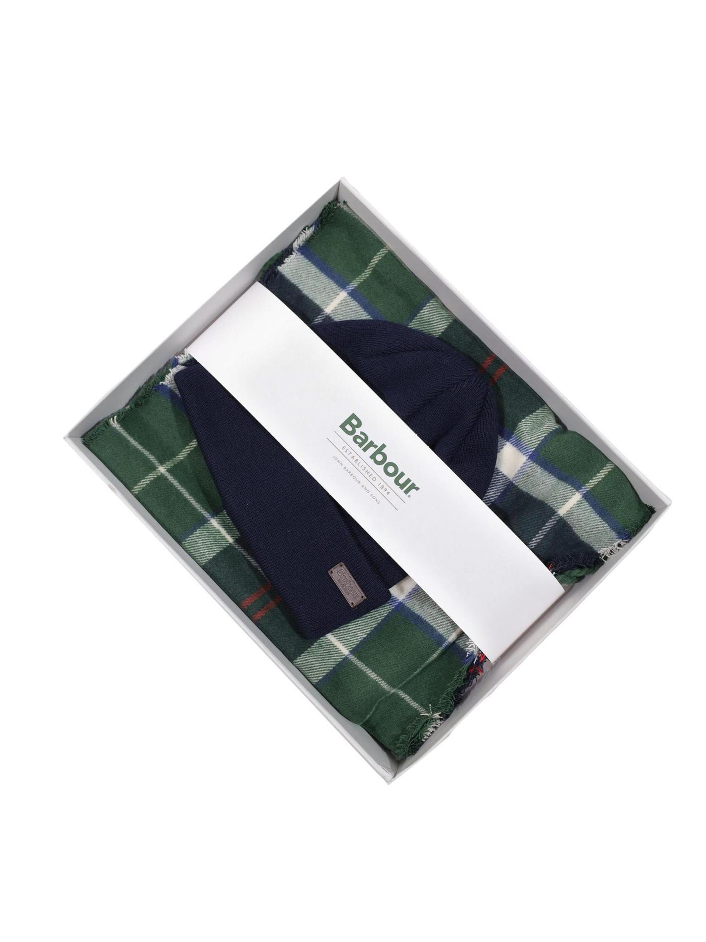Barbour Scarf 'SWINTON & GALINGALE GIFT SET 262MMGS0079' in Blue: front