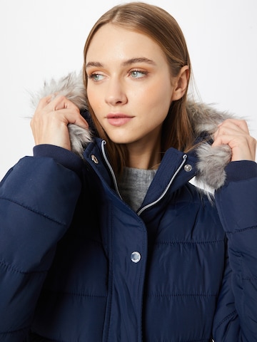 HOLLISTER Zimný kabát - Modrá