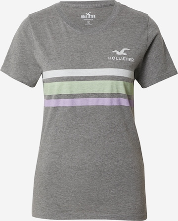 T-shirt HOLLISTER en gris : devant