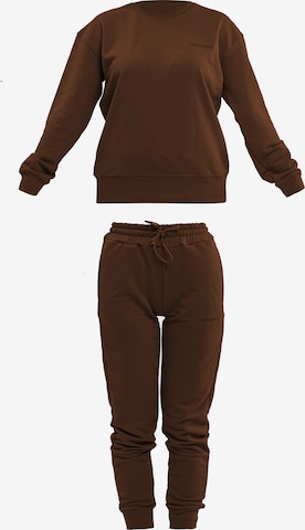 Tom Barron Sports Suit in Brown: front