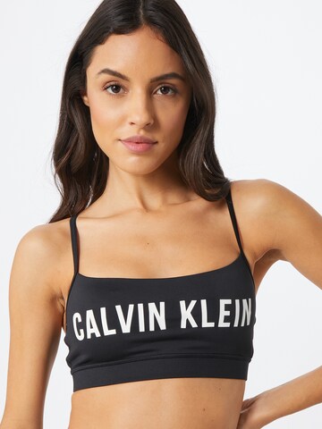 Calvin Klein Sport Bustier Športni nederček | črna barva: sprednja stran
