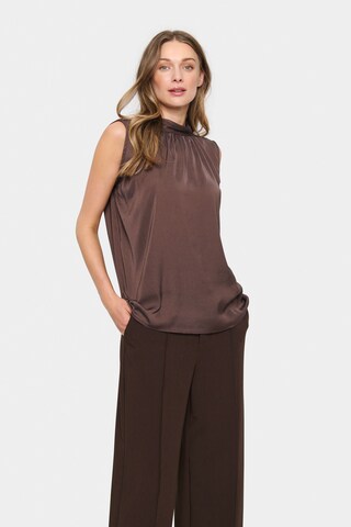 SAINT TROPEZ Bluse 'Aileen' in Braun