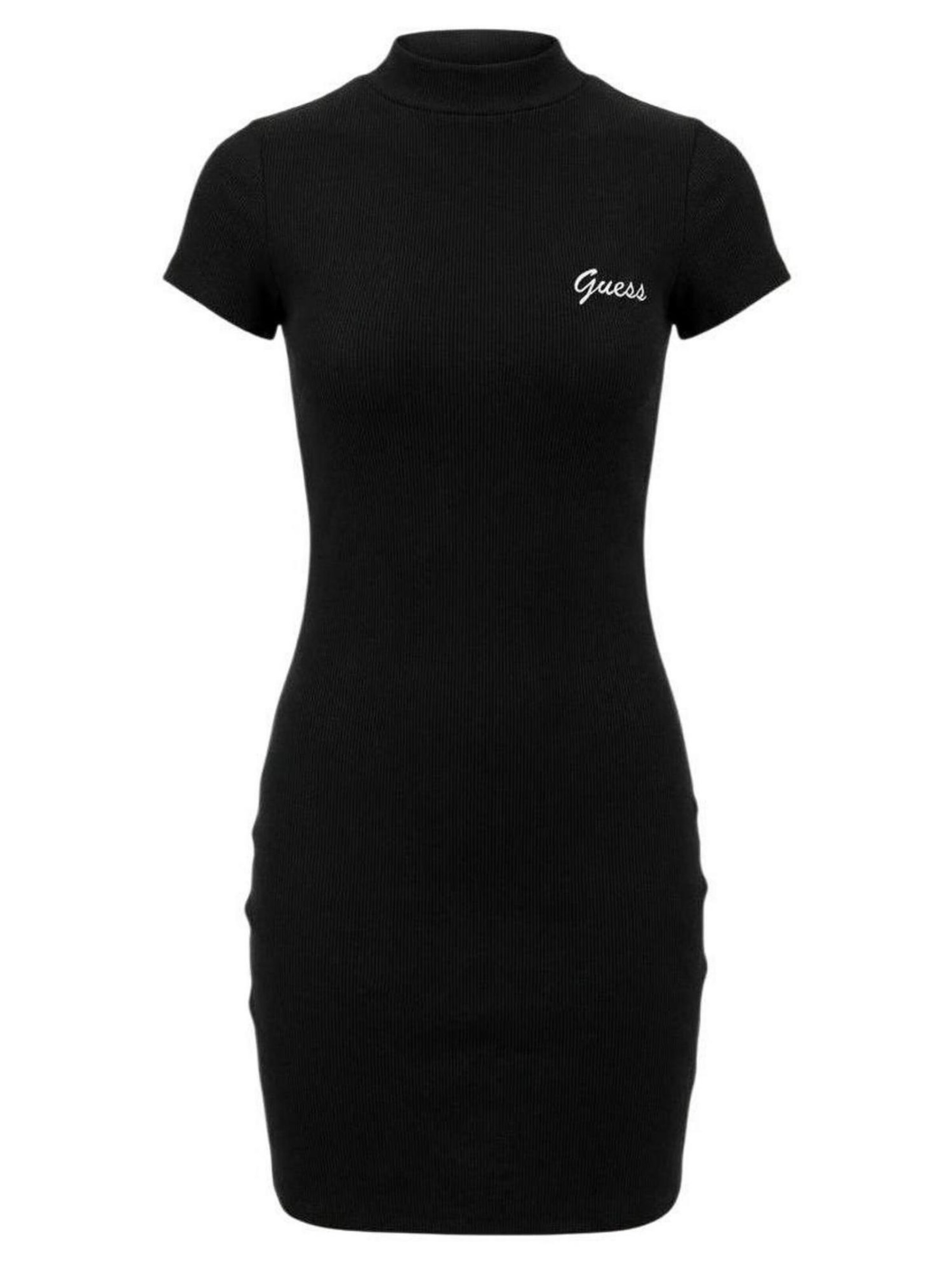 Abito 'LAVINIA LS RIB DRESS V6RK06 K8RT2' di GUESS in nero