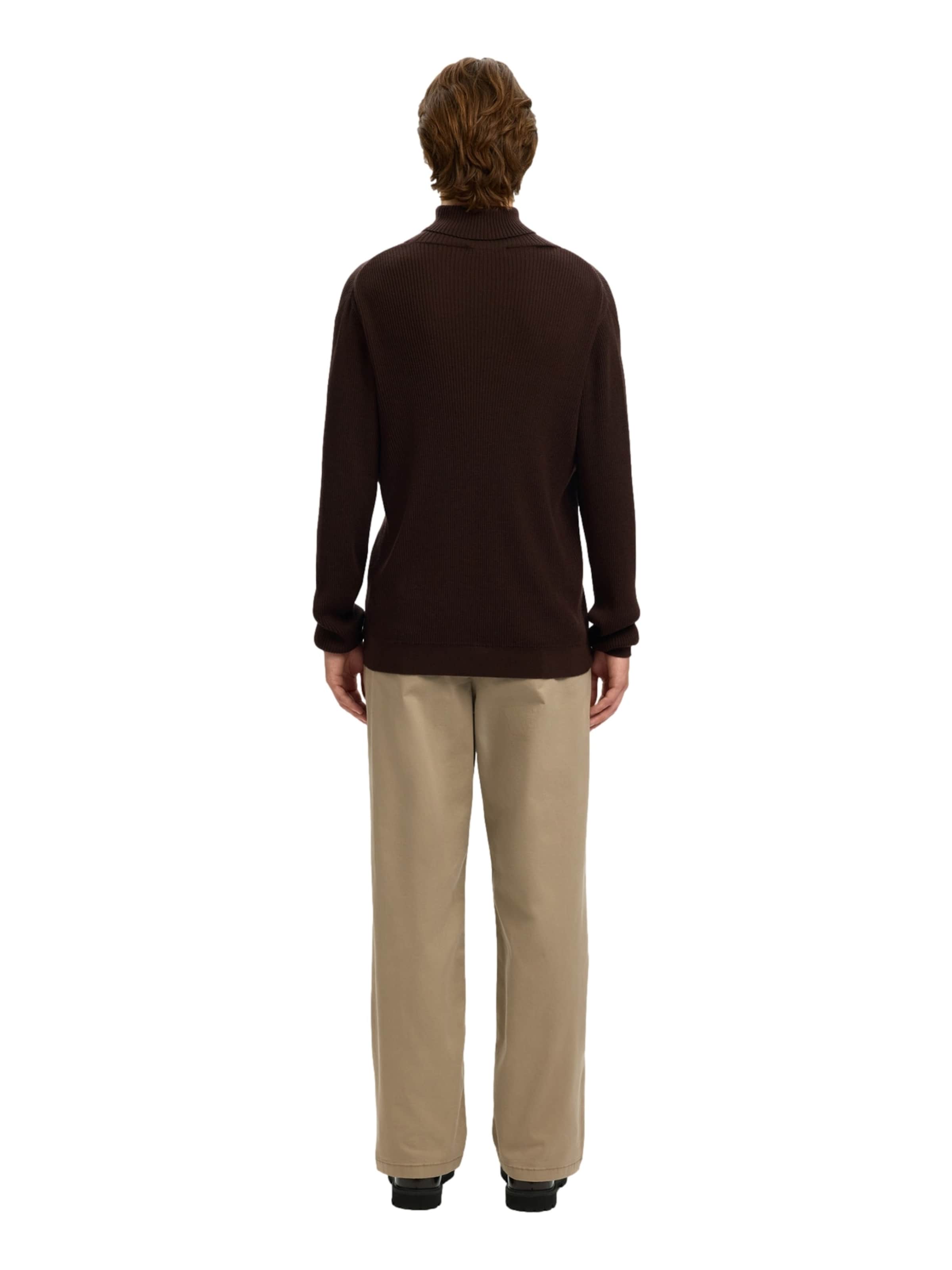 SELECTED Tröja 'Tray' i brun