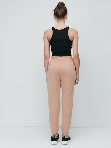 C&City Tapered Pijamahose in Beige