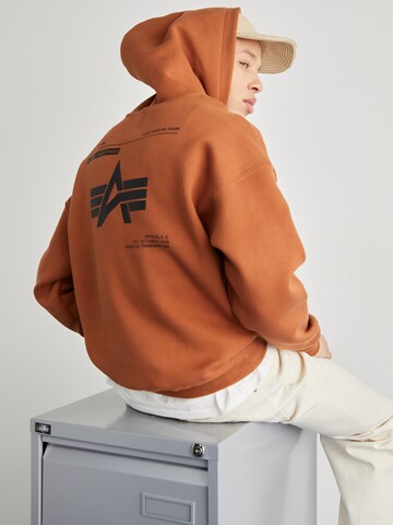 ALPHA INDUSTRIES Sweatshirt i brun