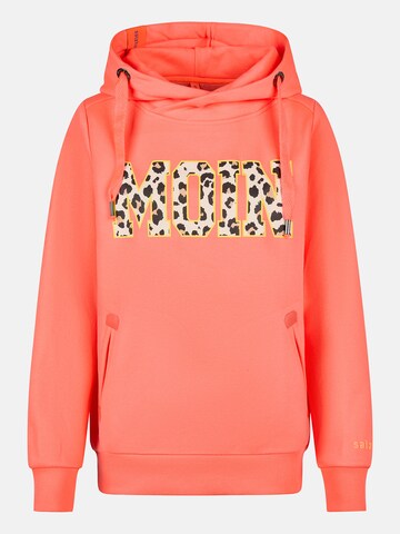 salzhaut Sweatshirt 'Sünn - Moin Leo ' in Oranje: voorkant