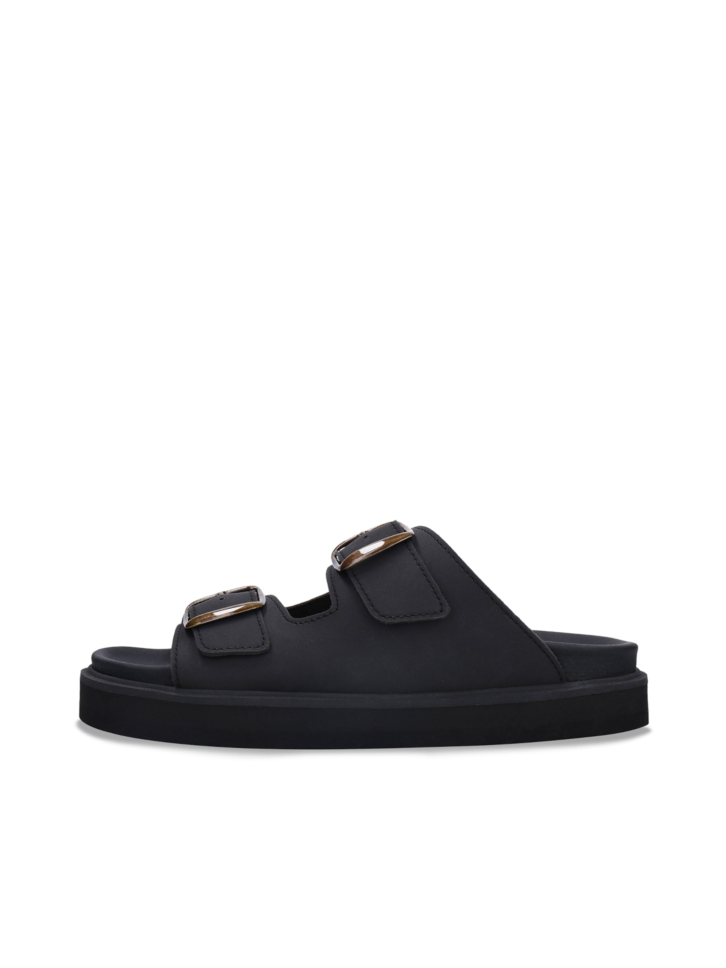 nae Vegan Shoes - Sandalias 'DARKU' en negro: frente